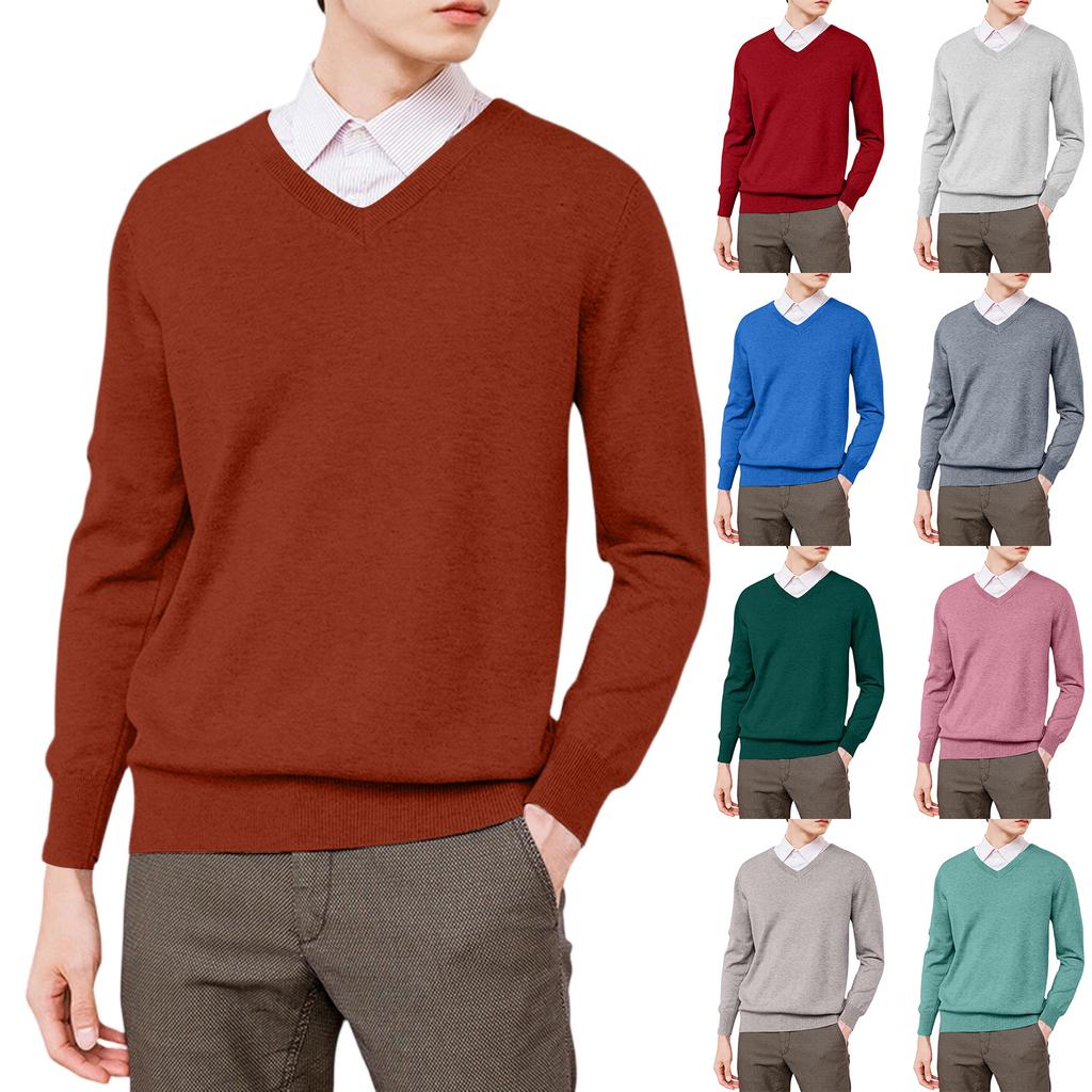Men's  V-Neck  Leisure  Keep Warm  Sweater