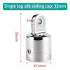 1Pc Boat Bimini Top Fitting Deck Hinge Slide Cap 19-32Mm Pipe Eye End Cap External Eye End Canopy Tube Boat Accessories