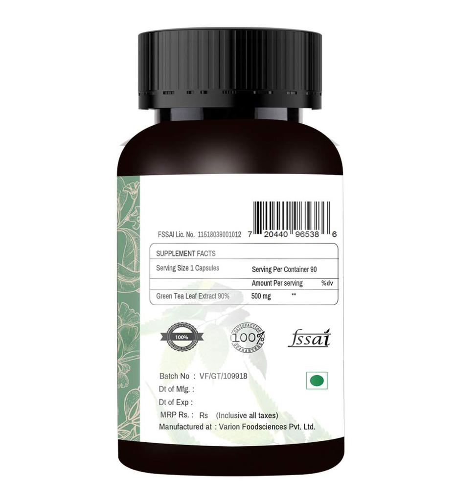 Зеленый чай (90 кап, 500 мг), Green Tea,  Vitamin Haat