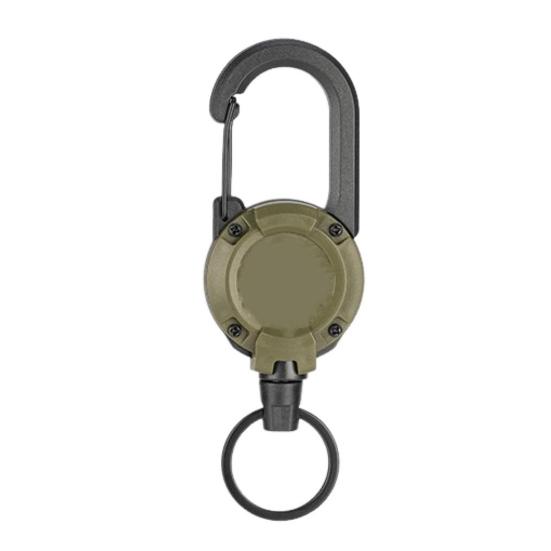 Fly Fishing Retractor Badge Reel with Wire Rope Multipurpose 360-Degree Rotation