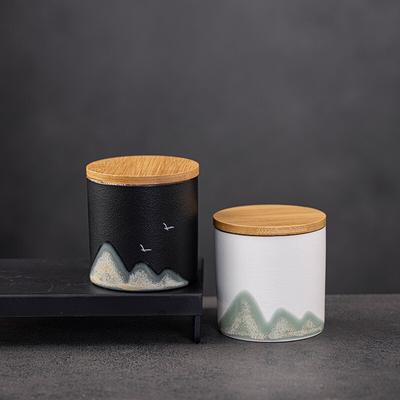 Ceramic Tea Canister Creative Sealed Jar Vintage Storage Jar Small Storage Canister