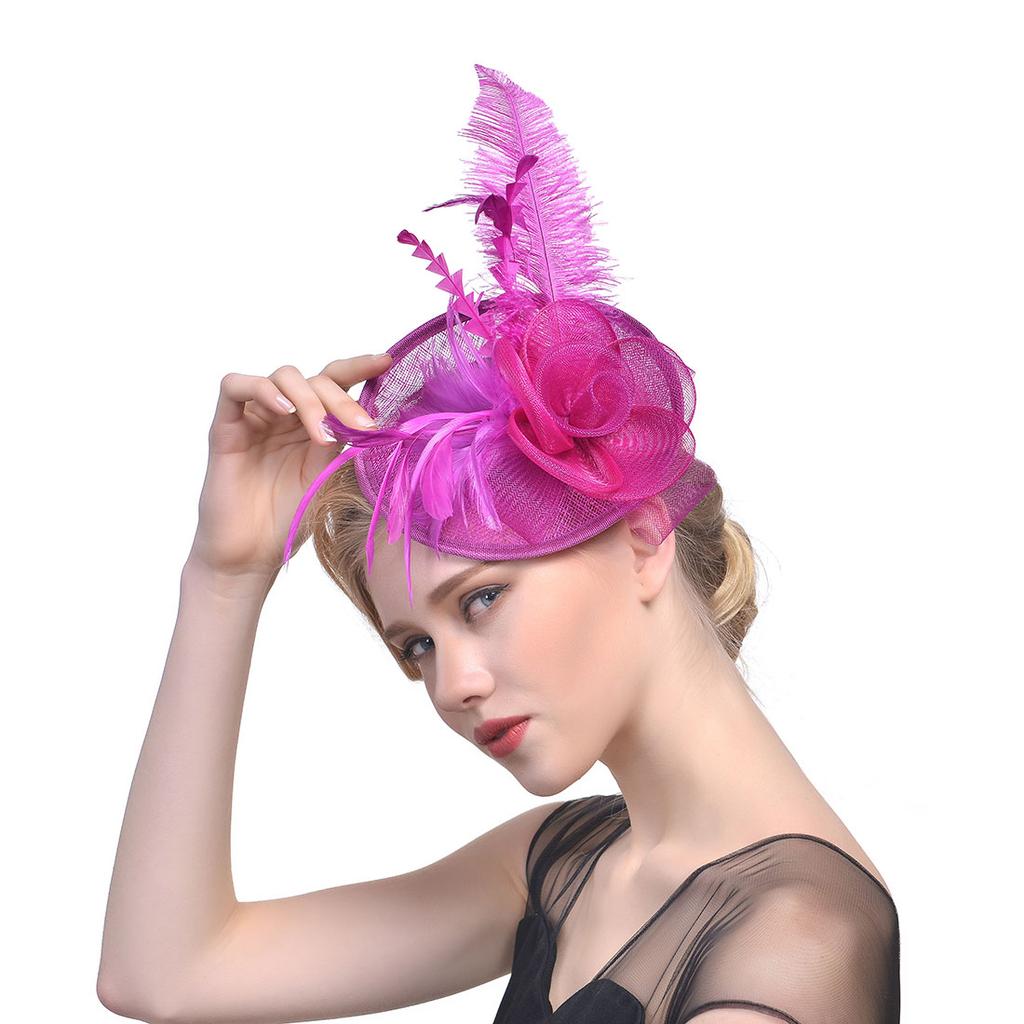 Kadın Aliceband Şapka Fascinator Kafa Bandı Düğün Bayanlar Günü Kraliyet Ascot Şapka