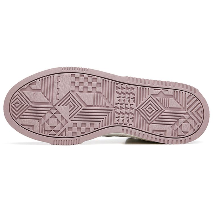 Anta Thick Sole High-Top Sneakers Women Sneakers Ivory-White 922238011-9