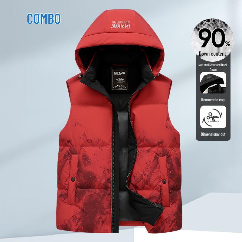 Kangbo Men's Fashion Loose Fit 90% Down Vest