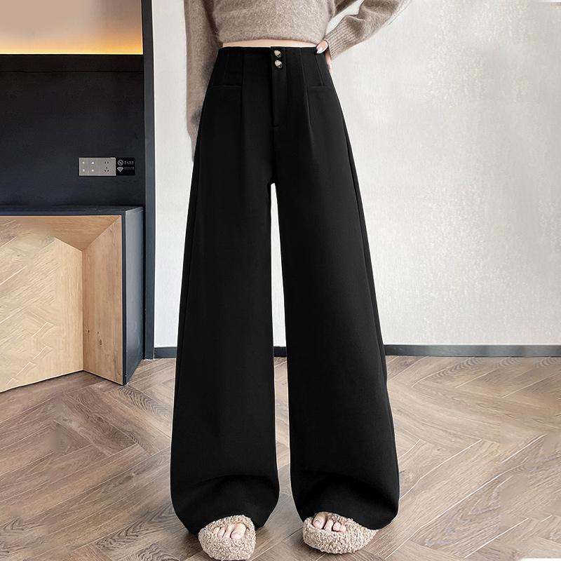 ZANZEA Women Casual Solid Color Loose Wide Leg Pants