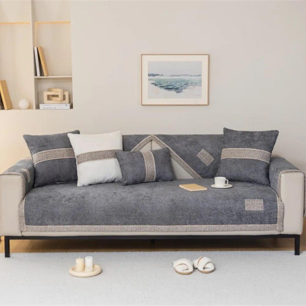 Decoración Hogar Chenille Sofa Cover Four Seasons Universal Sofa Towel Anti-slip Couch Cushion Living Room Sofas Protector Cover