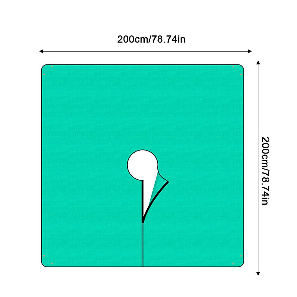 

Ландшафтный брезент для обрезки, садовое почвопокровное полотно, сверхпрочные водонепроницаемые барьерные маты 79 X 79 дюймов, покрытие для контроля травы, блокиратор для