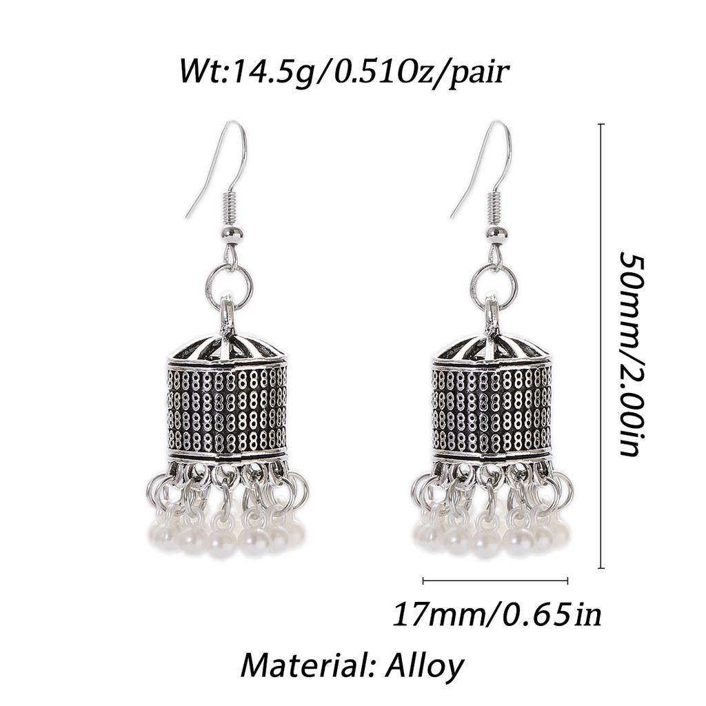 Pendientes Piercing Indian Zircon Jhumka Tassel Earrings Women Accessories Kolczyki Copper Color Earring Trendy Party Ear Rings