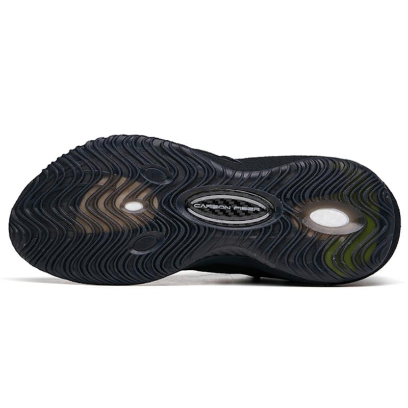 Anta Frenzy 3 Pro Cushioning Anti-Slip And Wear-Resistant Mid-Top Basketball Shoes Black Sneakers 112141651S-3