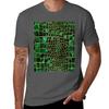 Faux Crocodile Texture Malachite And Gold Tshirt Lightweight Running Sports Tshirt