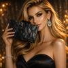 Shoulder Bag New Pearlized Acrylic Banquet Ladies Crossbody Evening Wedding Clutch Bags Crystal Original Brand  Wallet Eco Pouch
