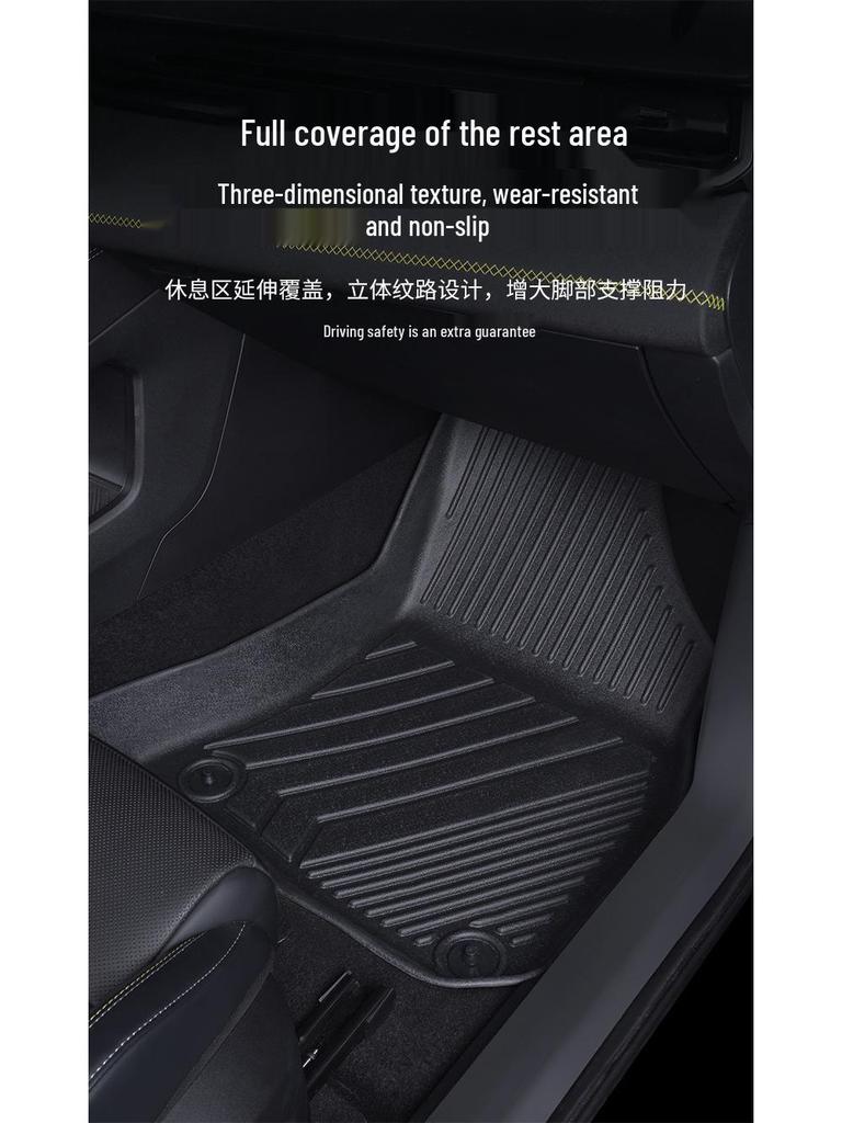 SWM X7/G01 Eco-Friendly Odorless TPE Car Floor Mats for 16-25 Models, Fully Enclosed