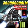 350000000 Ultra Powerful LED Headlamp Super Bright 4000M Head Flashlight Rechargeable Head Torch Fishing Hunting Headlight 18650