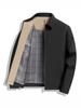 2026 Men's Business Casual Lapel Jacket - Light Luxury Plaid Lining, Spring/Autumn Middle-Aged Dad Wear