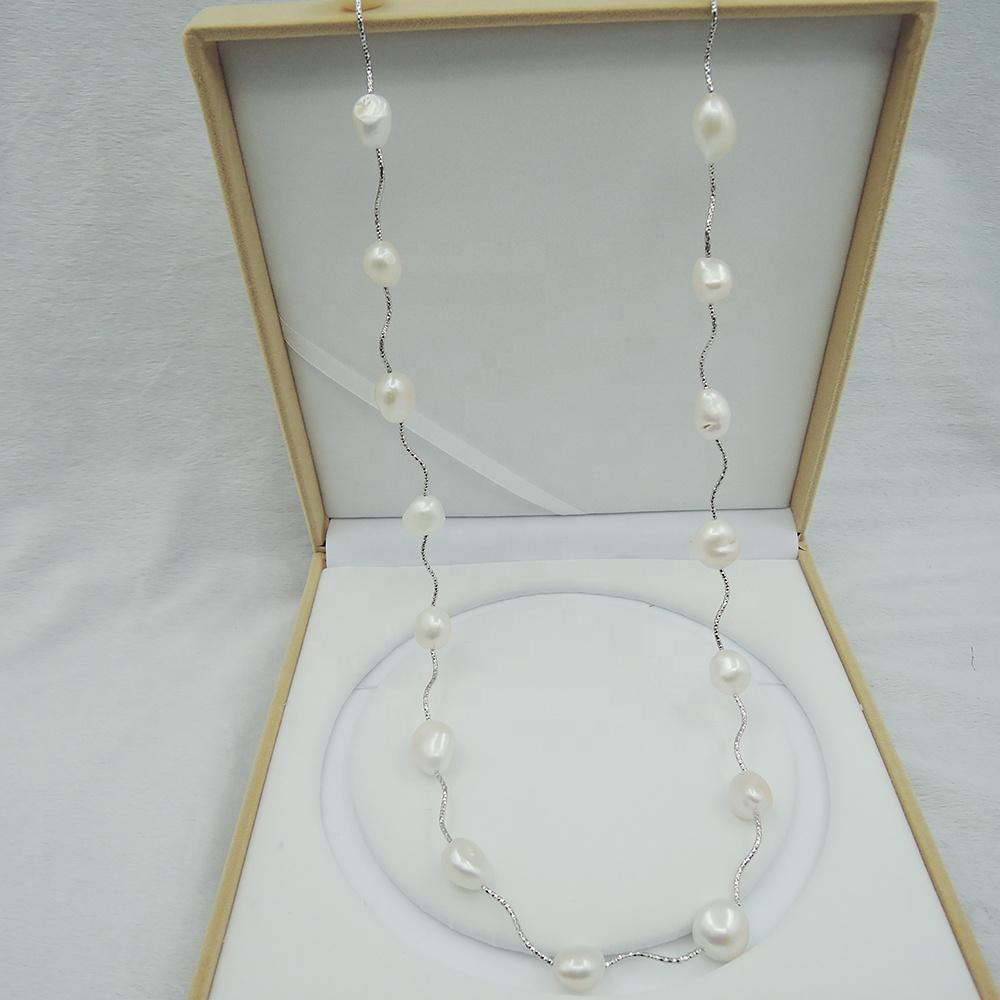 High Quality LONG PEARL NECKLACE ,100% NATURAL FRESHWATER PEARL for Woman, 90 cm ,sweater Necklace