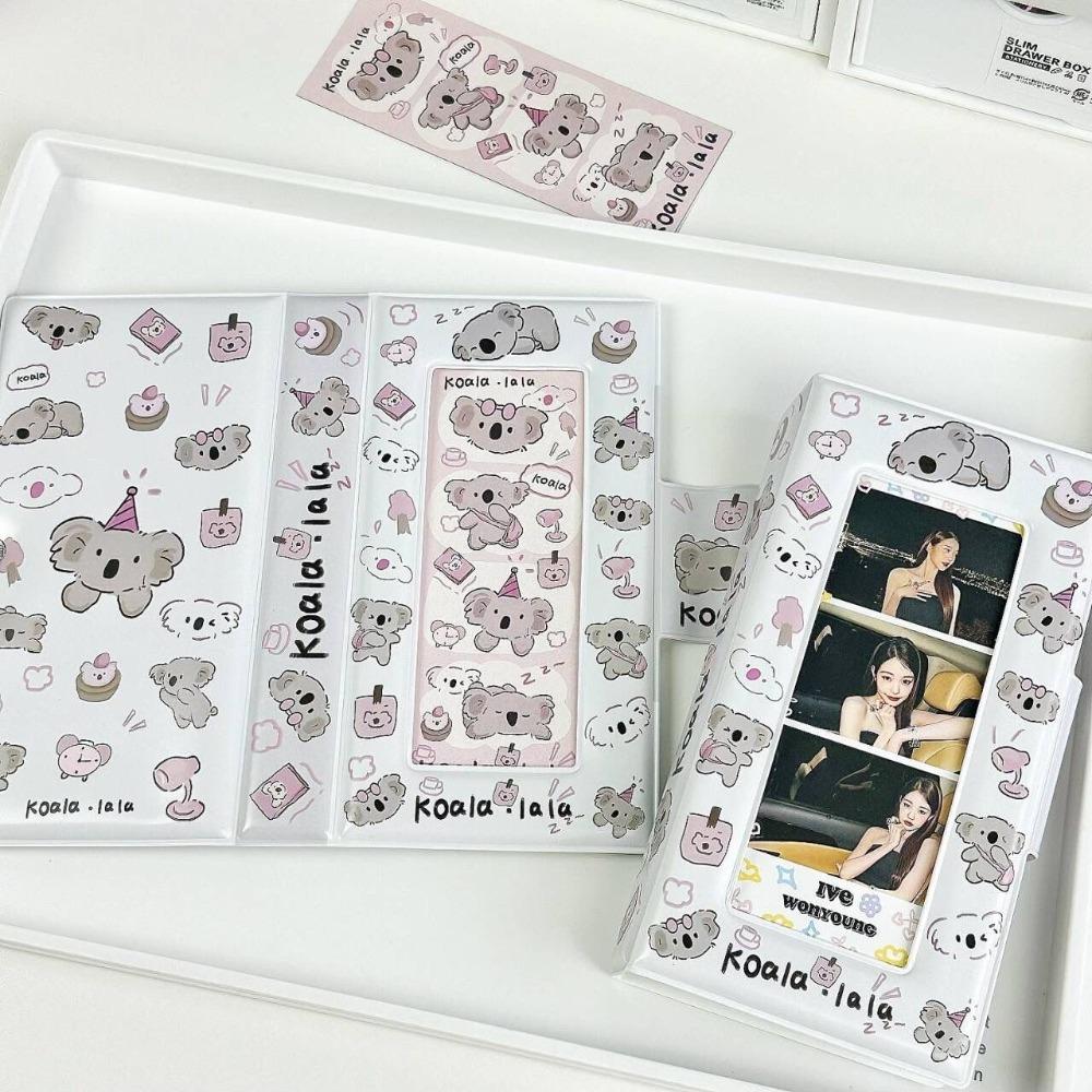 

Graffiti Puppy Hand-painted Koala Photo Album PVC Photo Holder High Quality Photocard Holder Hand-painted Koala