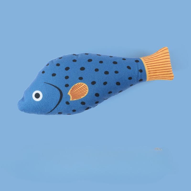 Cat Toy Training Entertainment Fish Plush Stuffed Pillow Simulation Fish Cat Toys Interactive Fish Pet Chew Toy pet products