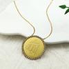 Collier sculpté en cristal Islam Musulman Allah Coran pour Femmes Hommes Chaîne Couleur Or Acier Inoxydable Accessoire Amulette Islamique Bijoux