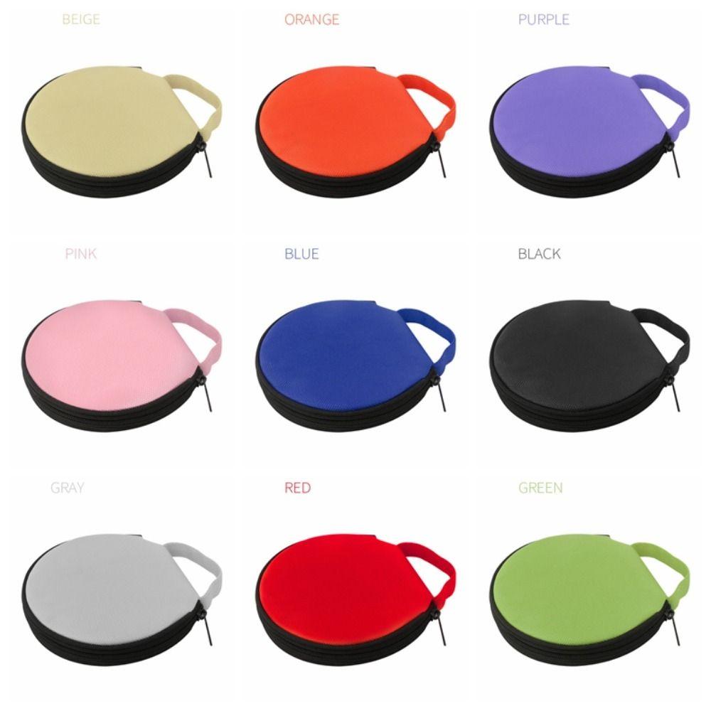 Colorful 20 Capacity CD DVD Carrying Case with Hand Strap Oxford Cloth Storage Bag Dual-use Dustproof Car CD Bag Office