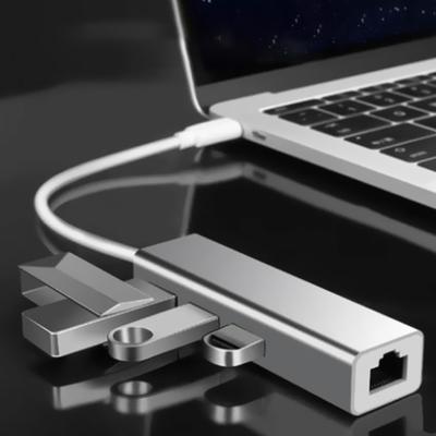 Premium USB Hub Adapter 1000Mbps Compact Stable Output