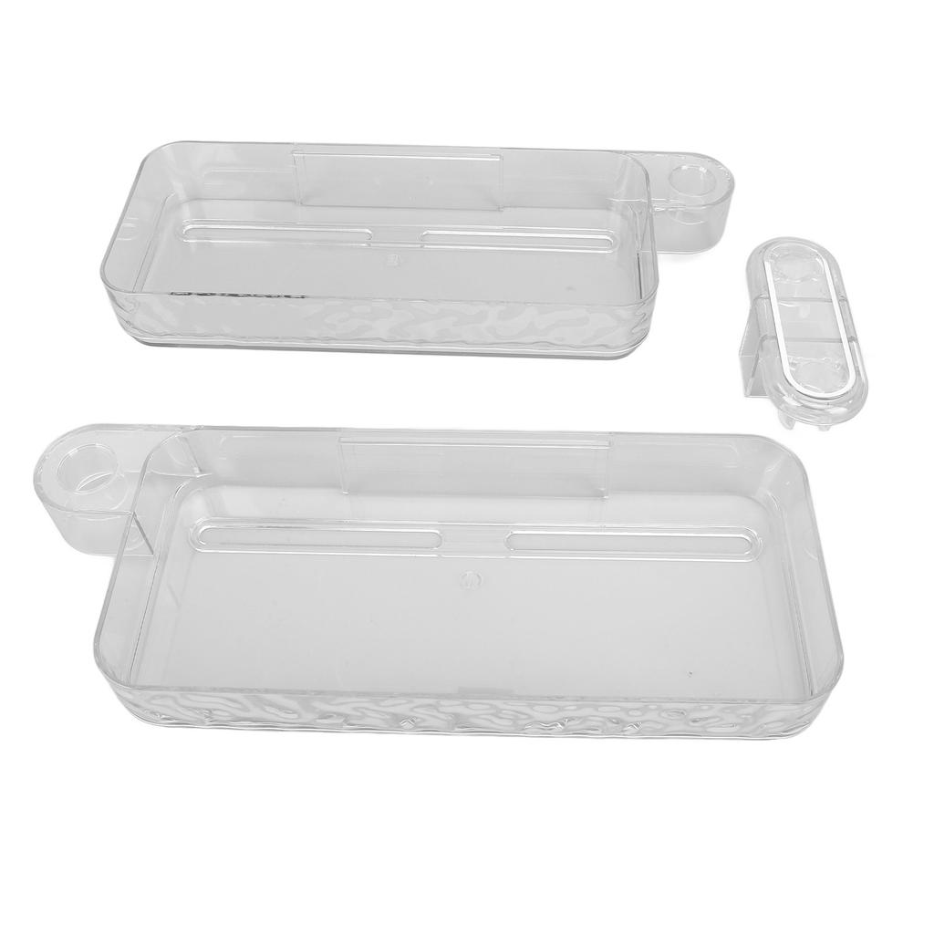 Wall Mounted Sink Caddy Water Resistant Foldable Sturdy Versatile Shower Rack Shelf Organizer for Ba