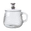 Trendy Cartoon Bear Glass Cup with Handle: Perfect for Tea, Water, or Breakfast