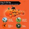 7 Ft Spooky Holiday Inflatable Extended Pumpkin Featuring Witch's Cat Decorations Inflatables Featuring Build-in LEDs Spooky Holiday Decor