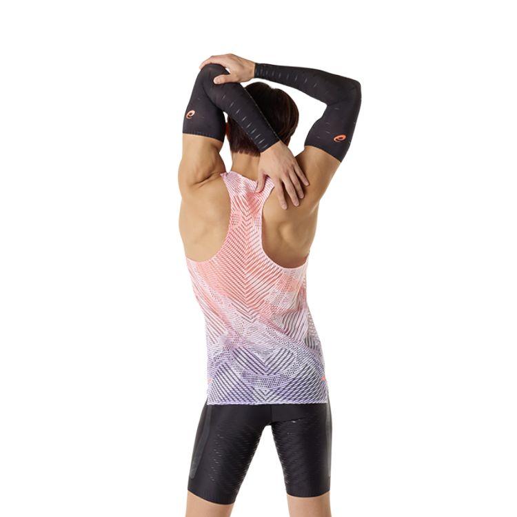 ASICS Tank Tops Men's Shimmery Red U neck Moderate Other 2091A806-605