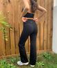 INJIACTIVE Butter Flare Pants Black