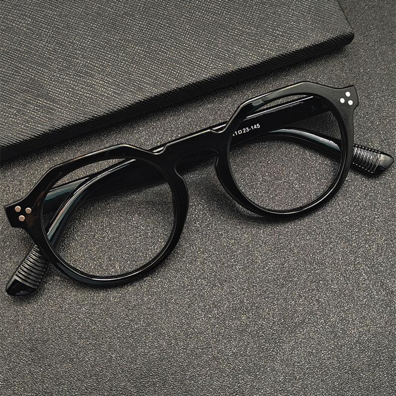 Photochromic Anti Blue Light Reading Glasses For Men And Woman High-Quality Retro Fashionable Rivet Design Presbyopic Eyeglasses