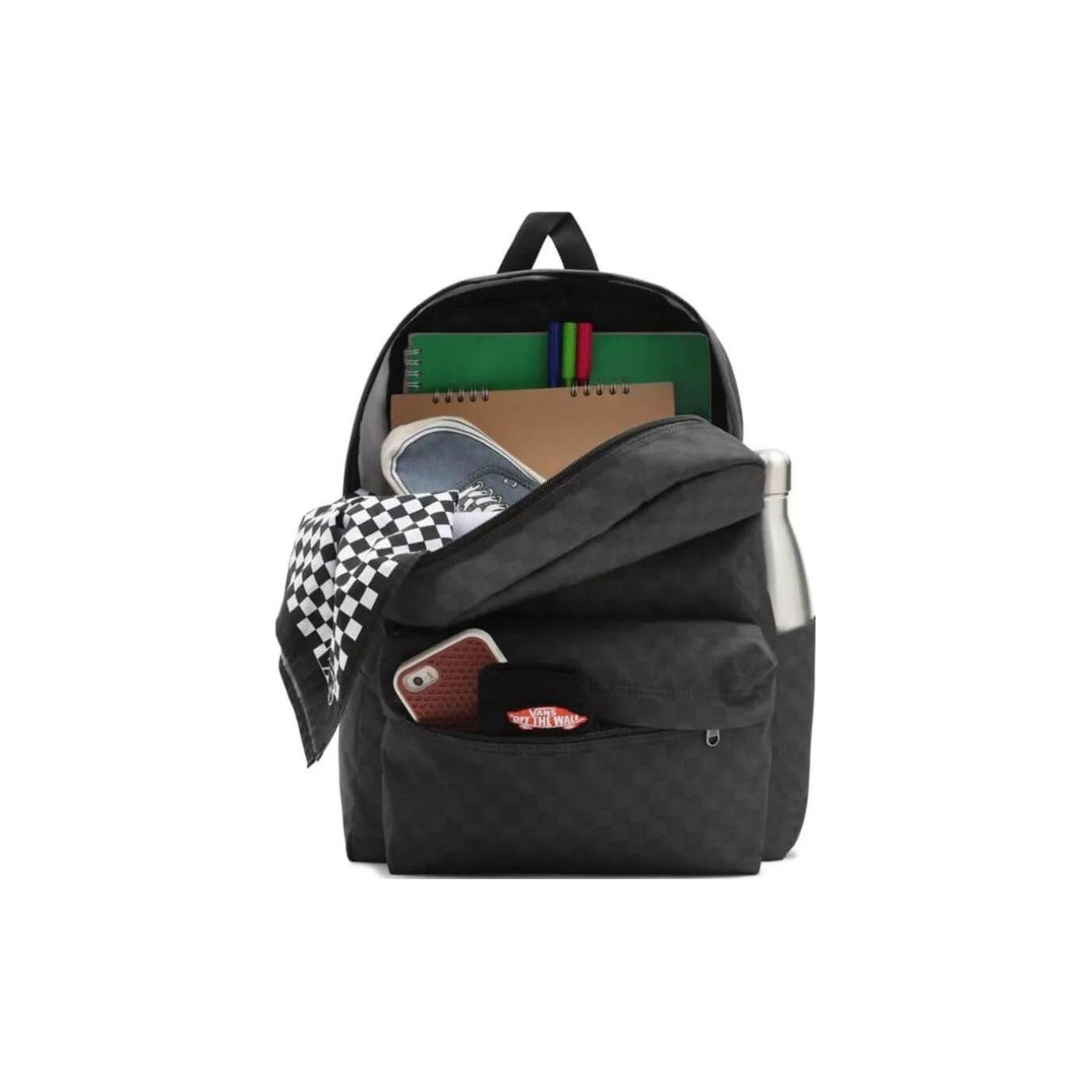 

Новый полиэстеровый рюкзак Vans обычного размера унисекс черный серый VN0A5KI1BA5 32.0*11.9*41.9CM