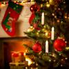 LED Christmas Candle String Lights With Clips Battery Powered Flameless Candle Lights For Xmas Tree Holiday Wire Lighting