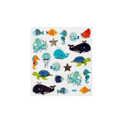 Stickers - Ocean Life - 21 Pieces - 2.1 Cm To 5.5 Cm - Ideal for Cards and Decorations
