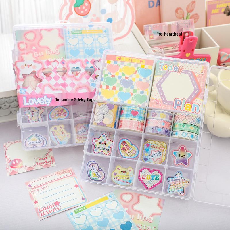 Retro Imprint Washi Tape Set: 20 Rolls, 6 Styles for Versatile Decoration