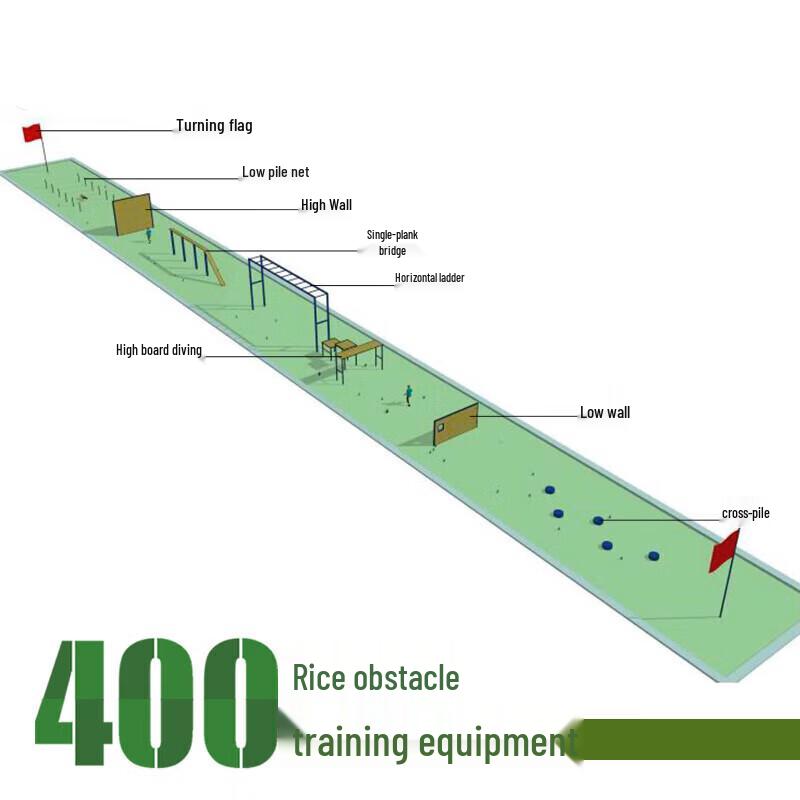 Hongkangda Sports Buried 400M Obstacle Course Training System