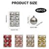 10 Box Christmas Tree Hanging Baubles Decoration Colorful Decorative Ornament Window and Door Ornament Party Supplies
