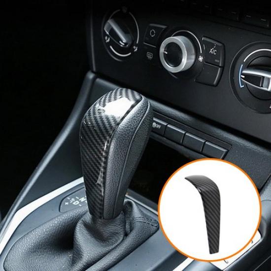 Carbon Fiber Gear Shift Knob Trim Cover For BMW E90 E92 320I 328I 2007-2012