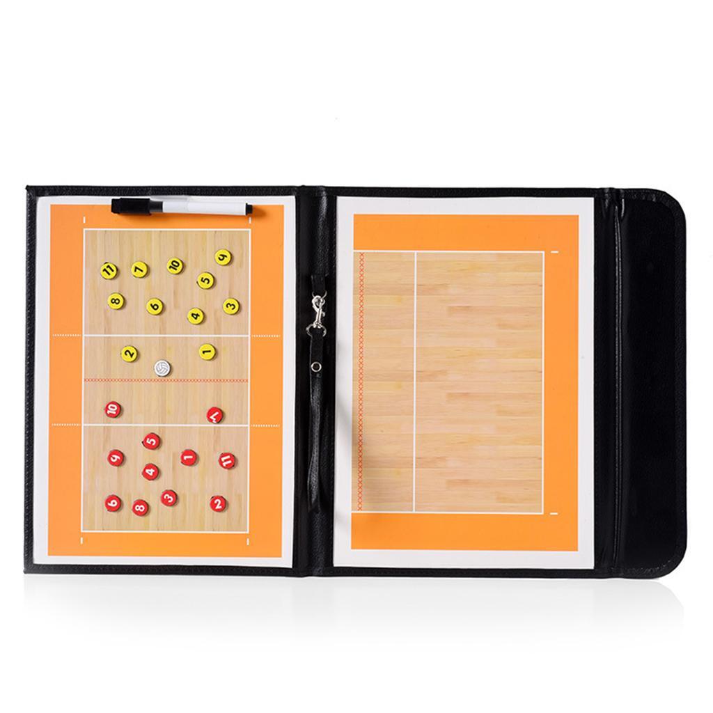 Magnetic Volleyball Coaching Clipboard Set for Coaches Complete Kit with Accessories