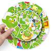 50 Trendy Duolingo Green Owl Stickers for Laptops & Headphones