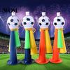Black And White Football Horn 2Pcs Soccer Cheering Horn, 3 Tone Sports Fan Noise Maker, Kids Toy Handheld Stadium Trumpet for Game Day, Party