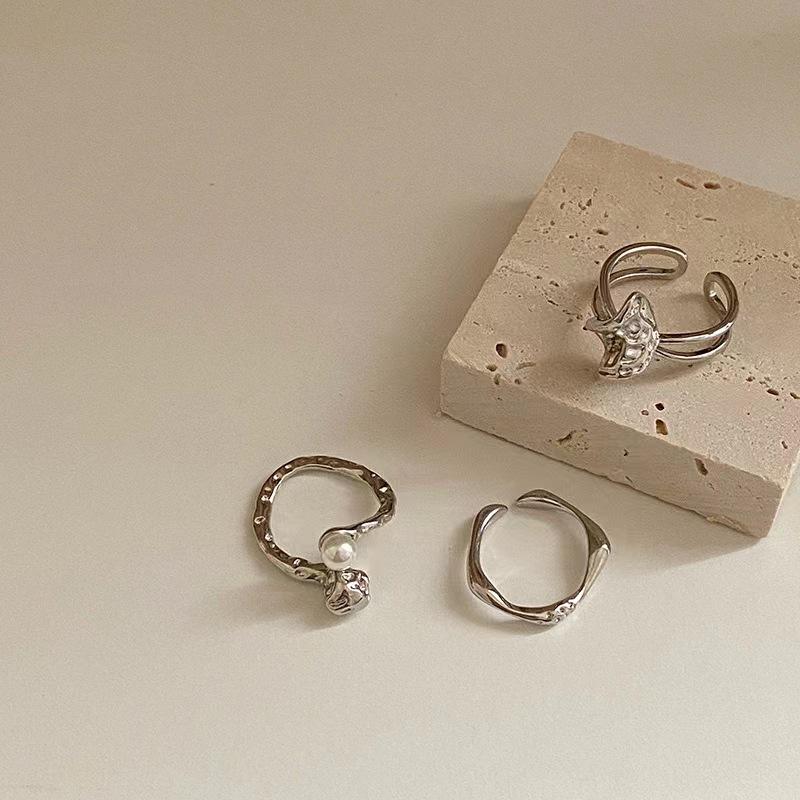 Korean High-End Light Luxury Irregular Open Ring for Women - 2025 Trend