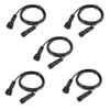 Extension Cable Wire for Deck Light, 5pcs 39.4 Inch 2pin IP67 Extension Cable Wire with Male and Female Connectors for Pendant Lights