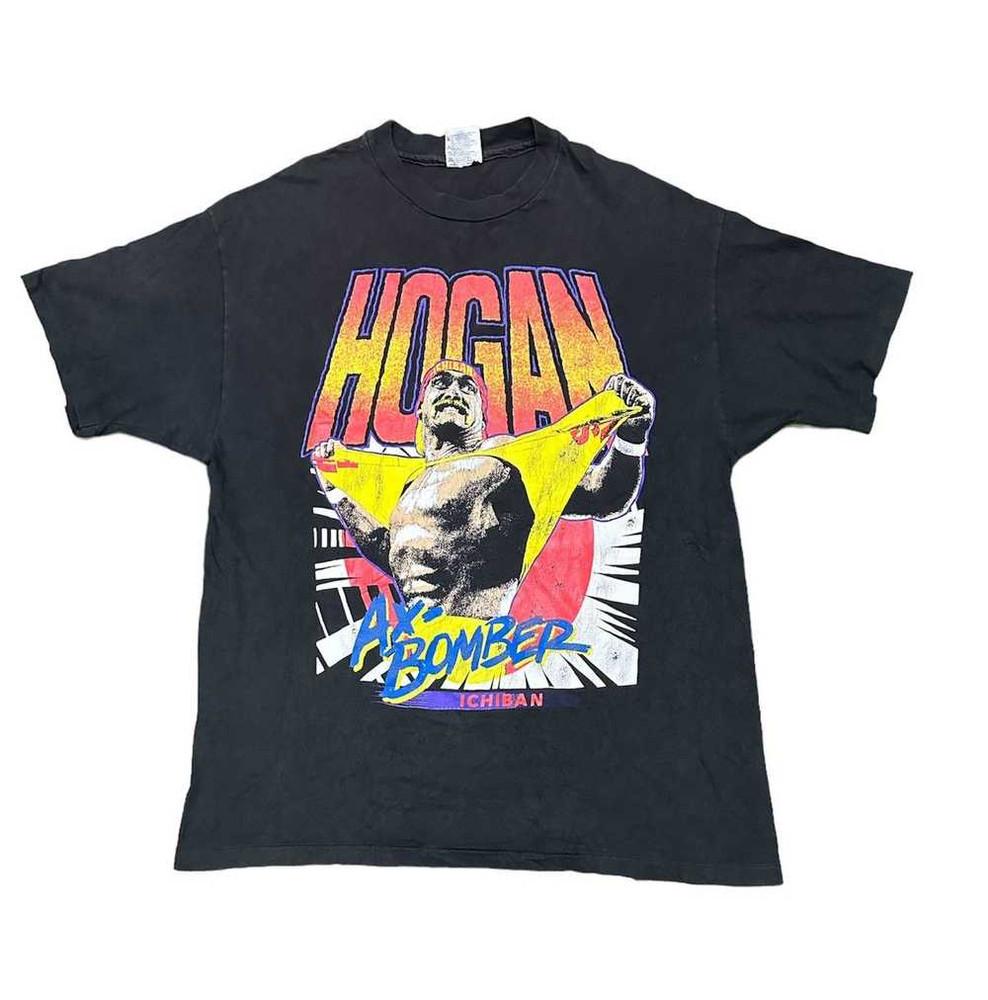 Vtg 90s Hulk Hogan T Shirt Black All Size S-5Xl AL955 Unisex T-Shirt S