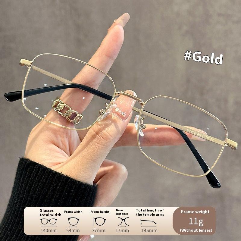 

Myopia Glasses with Degree Radiation Protection and Blue Light Protection 0 золотий