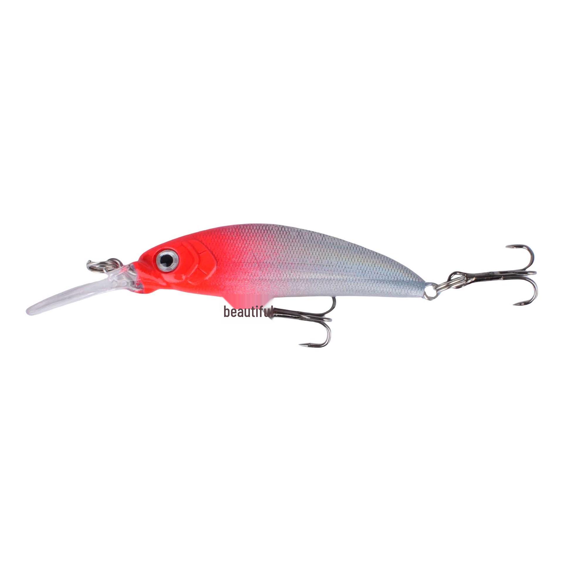 Tomb Raiding Minnow Lure: 7.2cm/5.5g Long Tongue Simulation for Asp, Bass, and Perch 7.2cm/5.5g