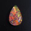 Naturalny Opal Boulder 9,70 Karata Szlif Gruszka Wielokolorowy CERTYFIKOWANY Luźny Kamień Szlachetny