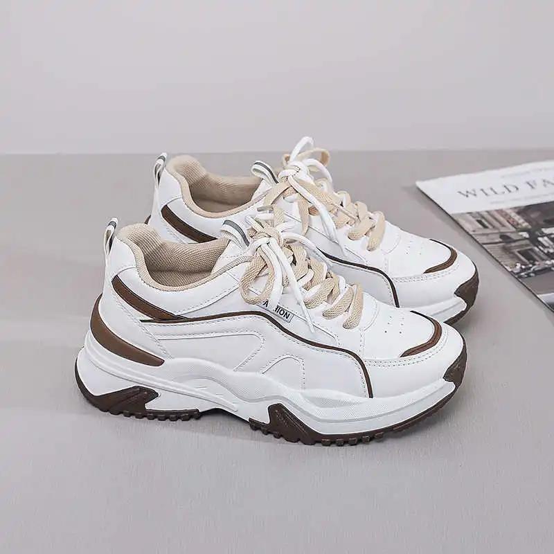 Fashion Legitimate Leather With Lacing Shoes For Women Heel Oxford Shoes Ladies Boots Heeled Women Shoes Sneakers Sport Sneskers