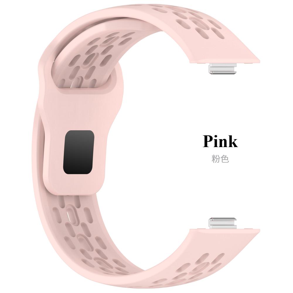 

Спортивный силиконовый ремешок для Huawei Watch Fit 4/3 Дышащий Удобный Легко регулируемый Браслет для Huawei Watch Fit 4 Pro Correa Huawei Fit 4 Pro &A розовый