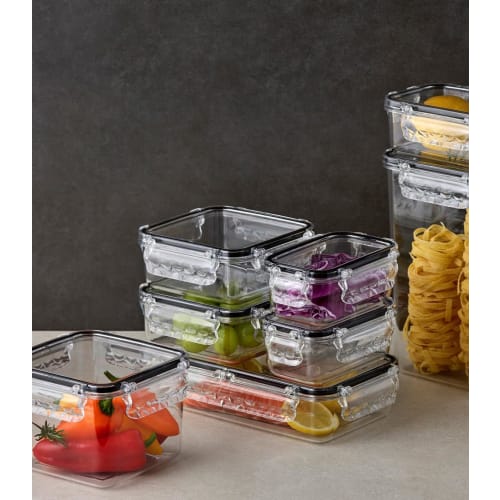 GOTMAN Food Airtight Container (2,700ml) Made of 100% Tritan / BPA Free / Fruit/Vegetable Organizer / Refrigerator Organizer / Kitchen Organizer / Mic