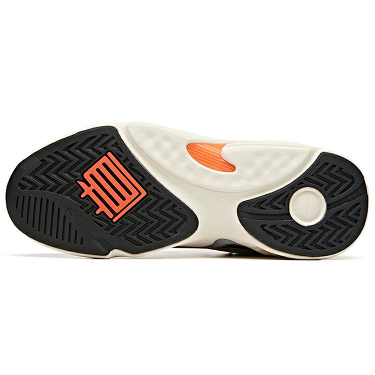 ANTA Bastard Chunky Sneakers Men's Low top Black/White/Orange 112048081-1